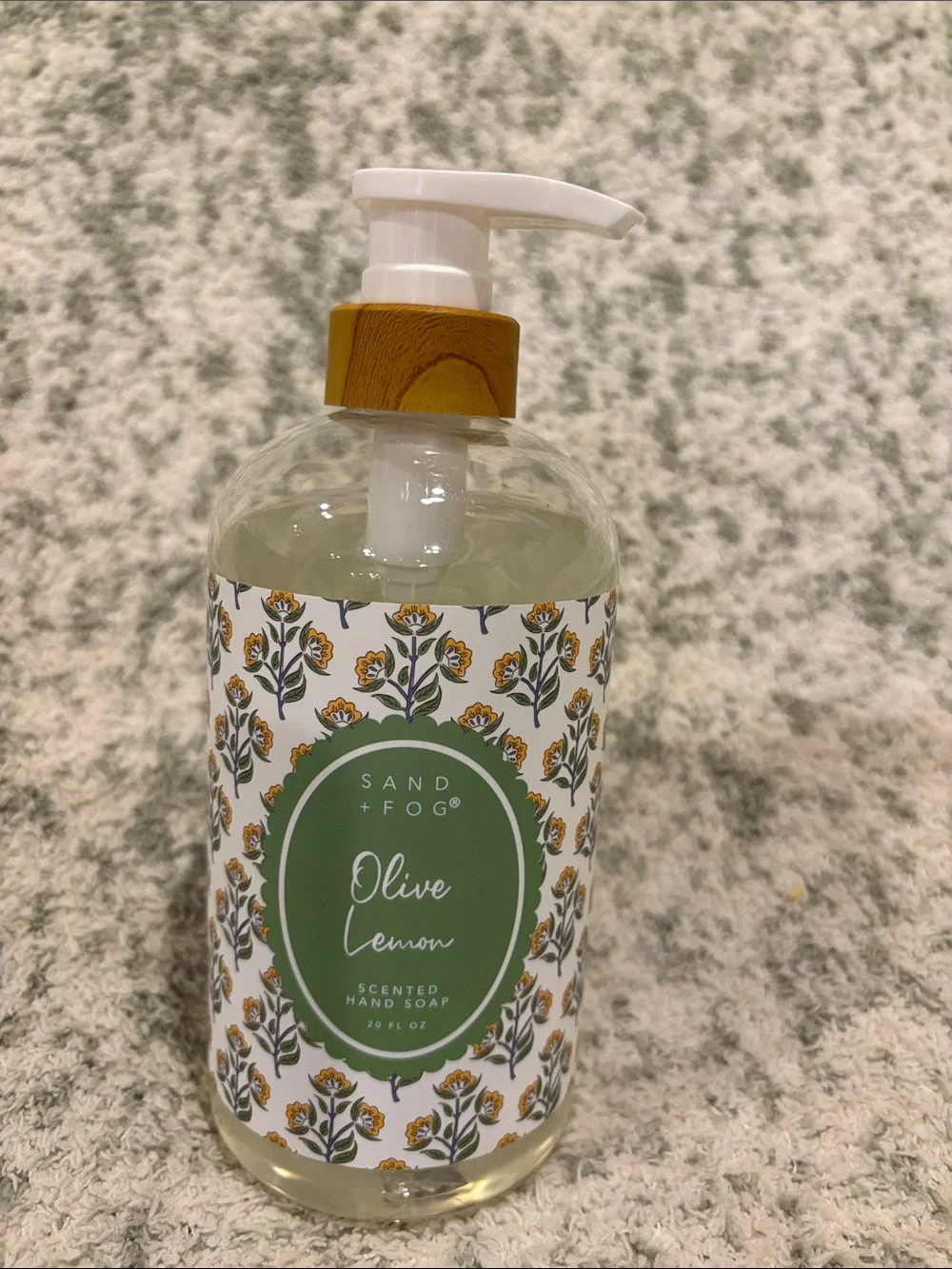 Sand +Fog Olive Lemon Scented Hand Soap NWT 20oz pump
